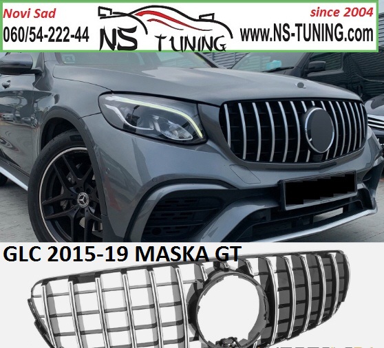 Mercedes GLC X253 Coupe C253 15-19 gt maska prednja crna hrom ugradnja novi sad ns tuning